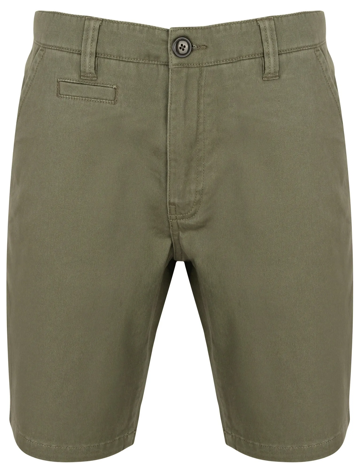 Scotch Cotton Twill Chino Shorts with Stretch In Dusty Olive - South Shore sold by Tokyo Laundry