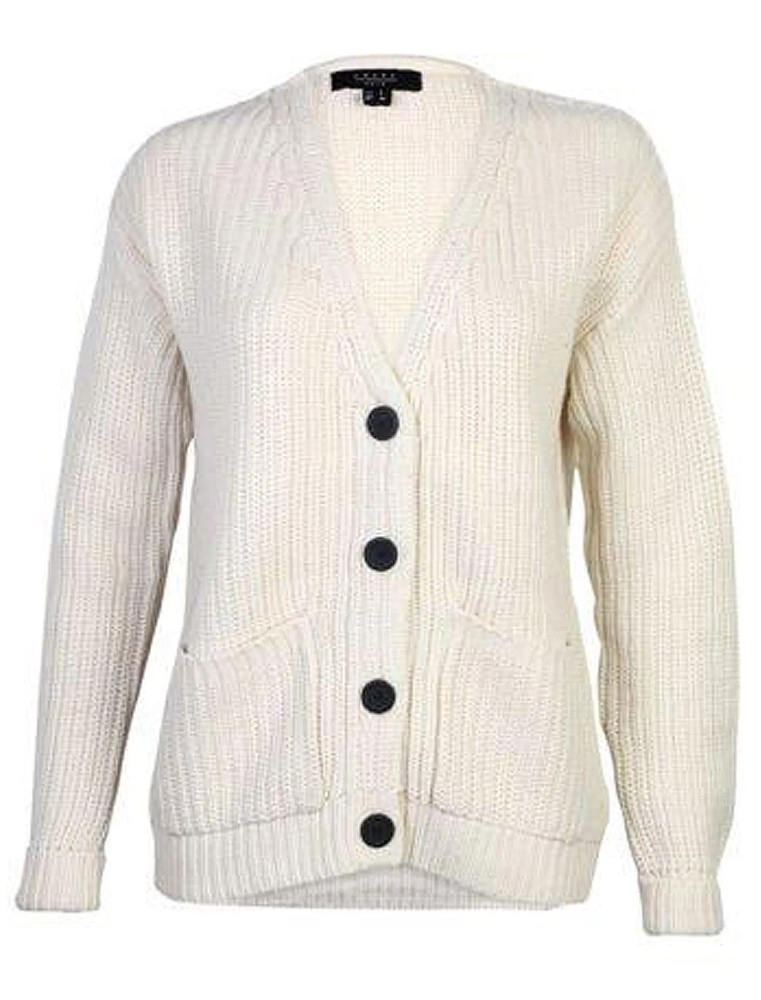 Camellia Deep V Cardigan in Ivory - Amara Reya sold by Tokyo Laundry