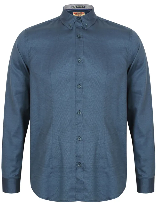 Valenza Long Sleeve Cotton Shirt in Vintage Blue - Tokyo Laundry sold by Tokyo Laundry