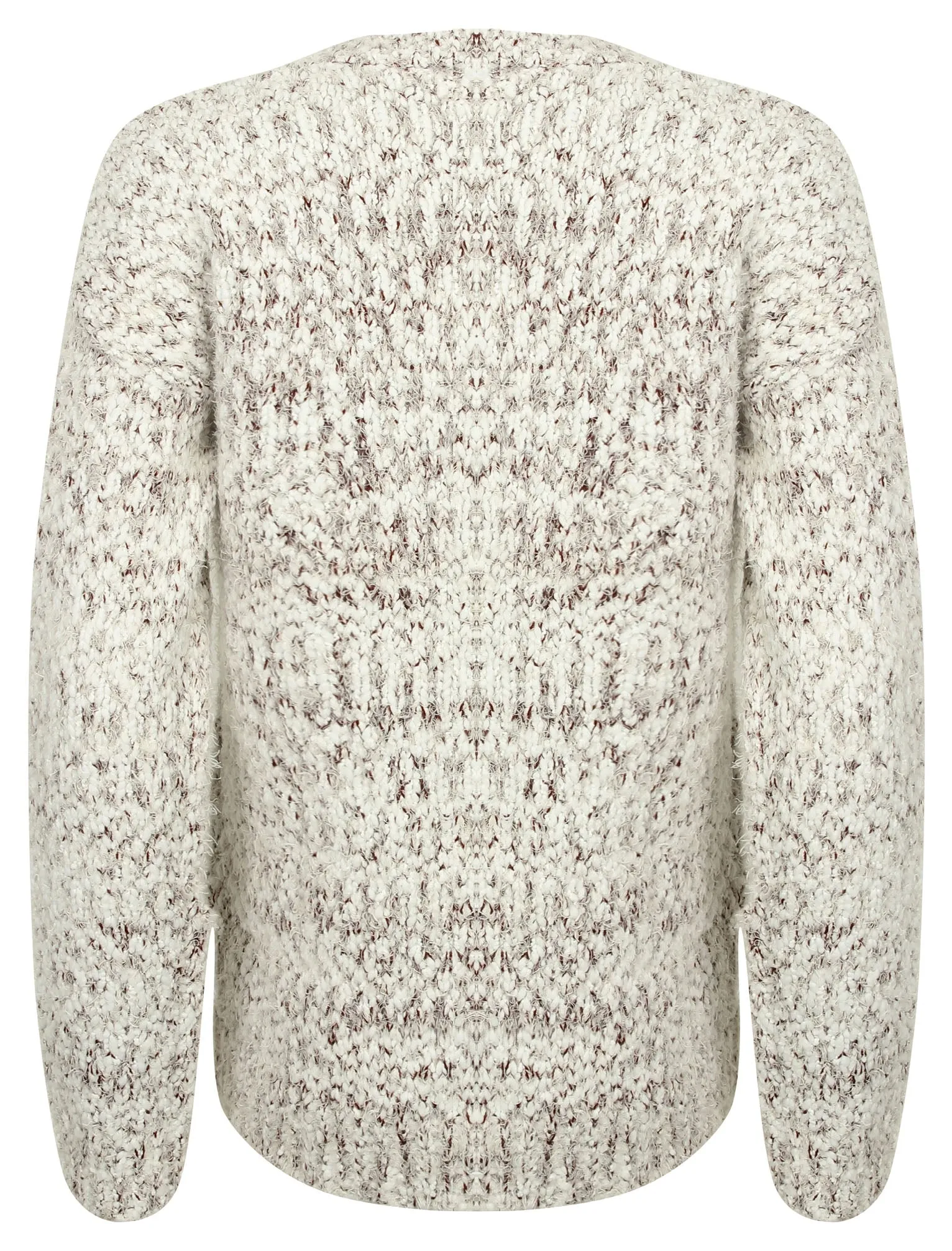 AR Nile Knitted Crew Neck Jumper in Burgundy - Amara Reya sold by Tokyo Laundry product image thumbnail 4