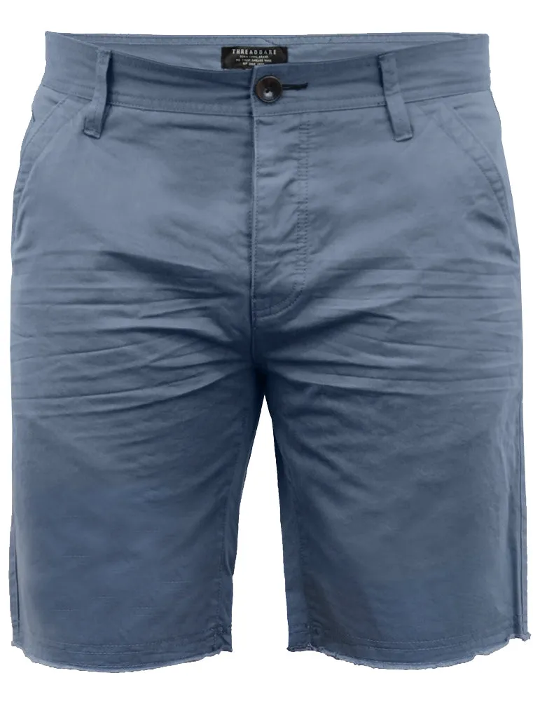 Chester Raw Hem Chino Shorts in Powder Blue sold by Tokyo Laundry
