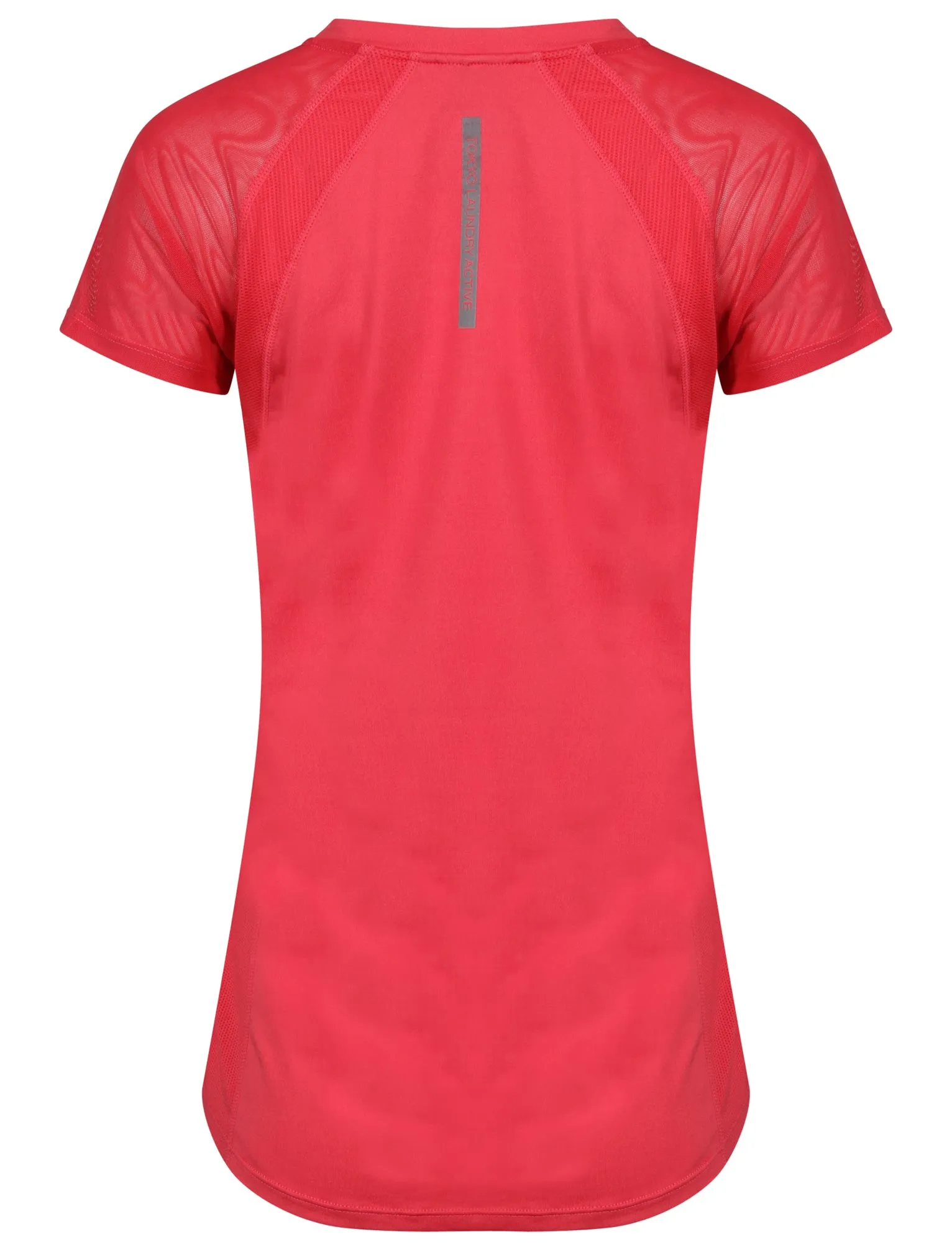 Retton Mesh Panel Stretch Jersey T-Shirt in Rouge Red - Tokyo Laundry Active sold by Tokyo Laundry product image thumbnail 2