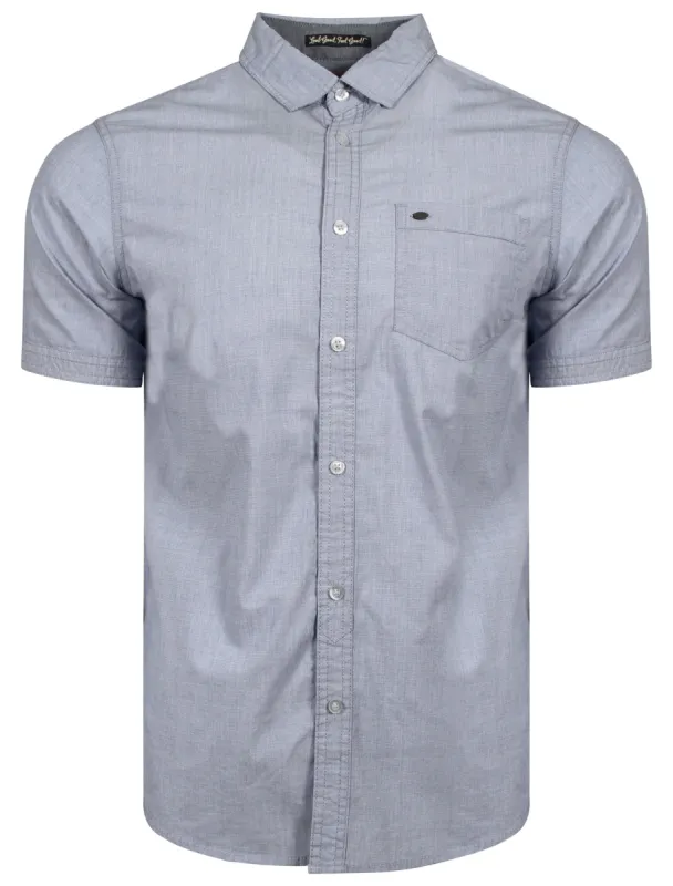 Valencia Short Sleeve Cotton Shirt in Dress Blues - Tokyo Laundry sold by Tokyo Laundry