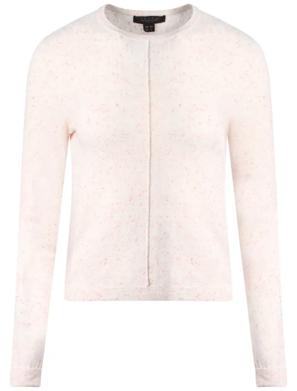 Amara Reya Pink flecked front seam jumper made by Tokyo Laundry