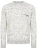Mens Bryan Slub Sweatshirt in Cream Space Dye sold by Tokyo Laundry