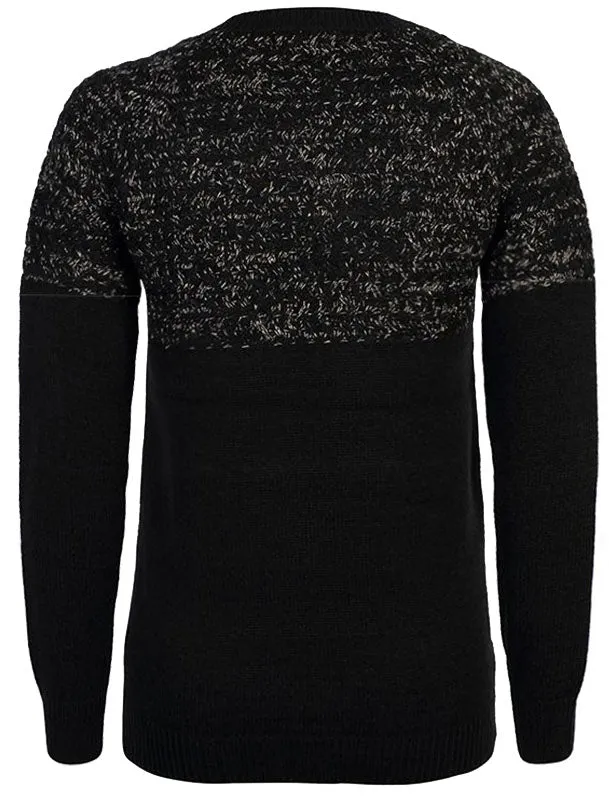 Carnation Knitted Jumper with Cross Stitch Gold Lurex Panel in Anthracite - Amara Reya sold by Tokyo Laundry product image thumbnail 2