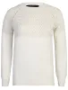 Carnation Knitted Jumper with Cross Stitch Gold Lurex Panel in Pearled Ivory - Amara Reya sold by Tokyo Laundry