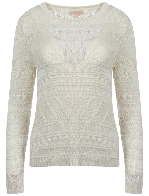 Plum Tree Bridget white jumper sold by Tokyo Laundry