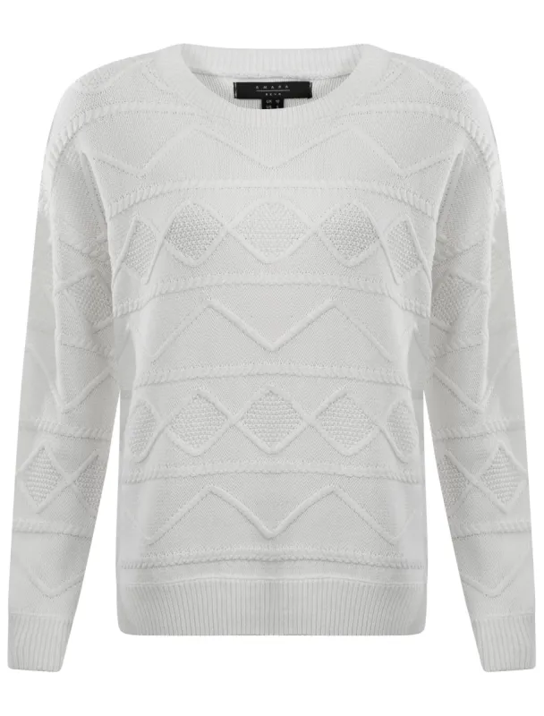 Amara Reya Yarrow white jumper sold by Tokyo Laundry