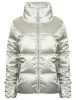 Edona Satin Quilted Puffer Jacket in Whisper Grey - Tokyo Laundry sold by Tokyo Laundry