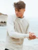 Synopsis Raglan Sleeve Cotton Slub Jumper in Oatmeal - Tokyo Laundry sold by Tokyo Laundry
