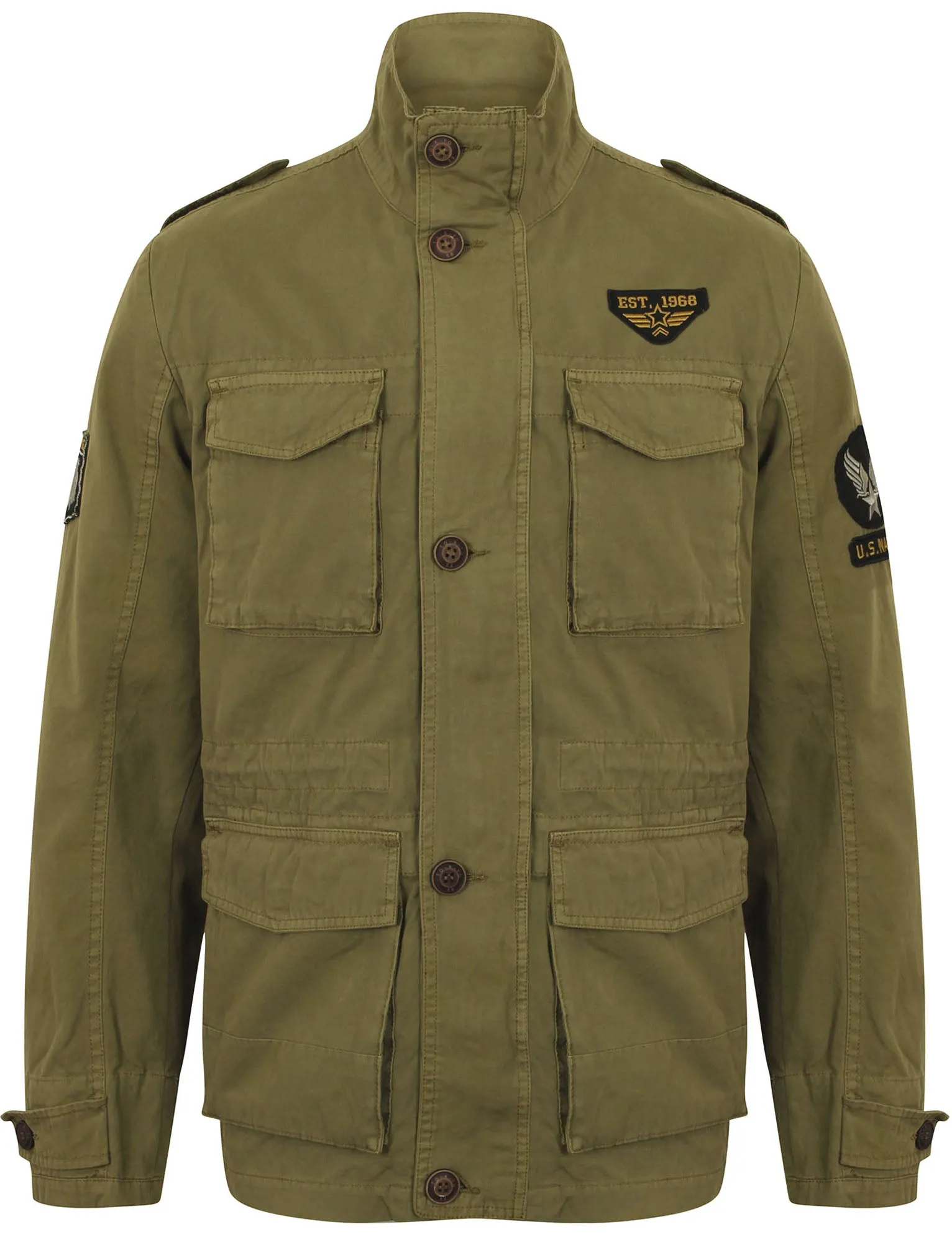 Jenkinson Cotton Military Jacket with Badges in Stone - Tokyo Laundry sold by Tokyo Laundry product image thumbnail 3