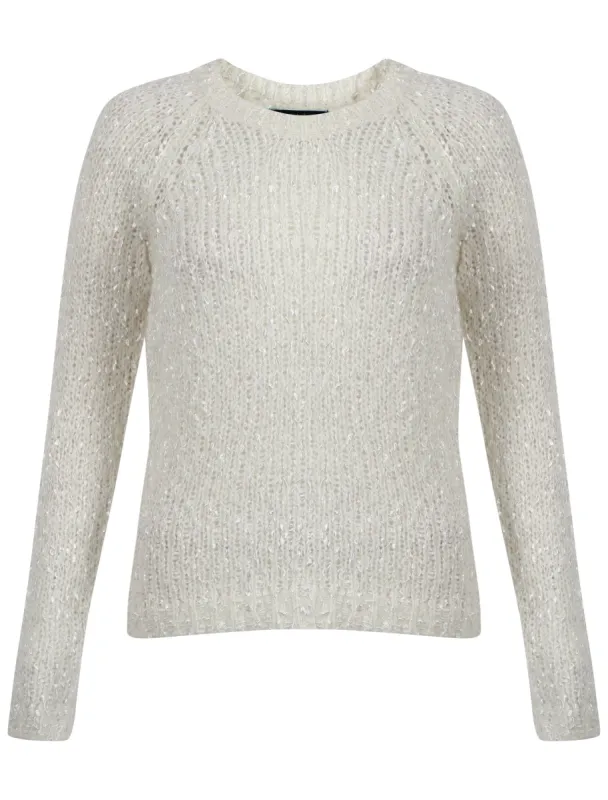 Womens Amara Reya Tulip Cream Crew Neck Jumper sold by Tokyo Laundry
