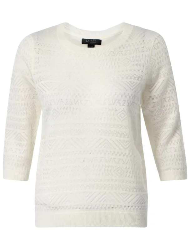 Amara Reya Clover White Jumper sold by Tokyo Laundry