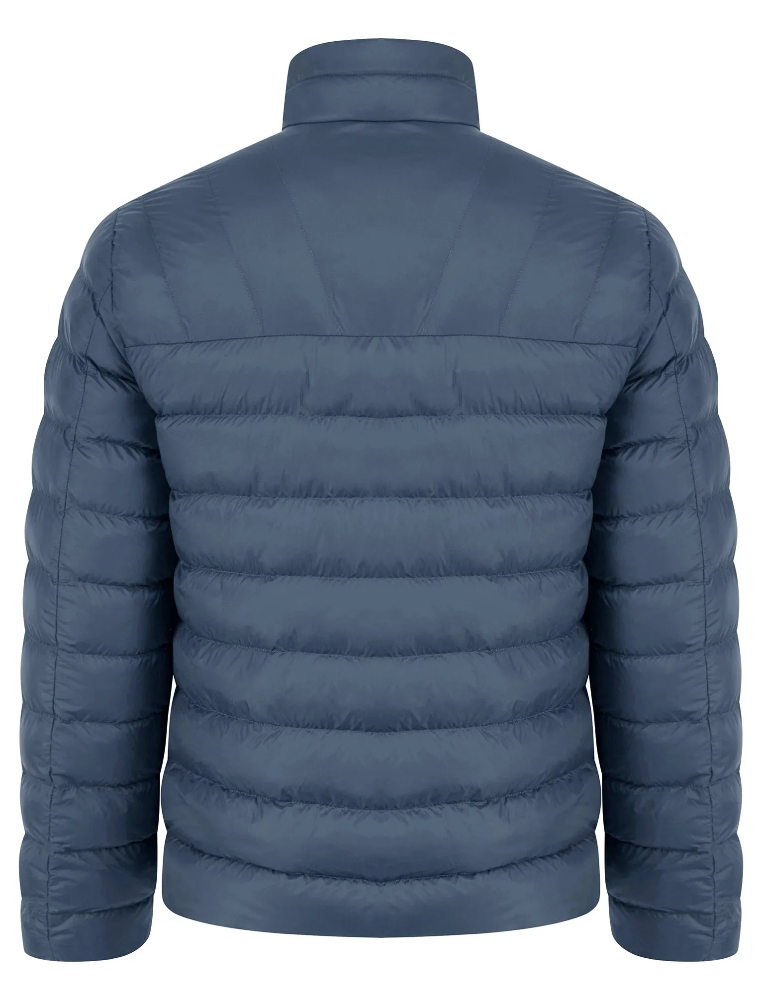 Eastwood Funnel Neck Quilted Puffer Jacket with Fleece Lined Collar in Slate Blue - Tokyo Laundry sold by Tokyo Laundry product image thumbnail 2