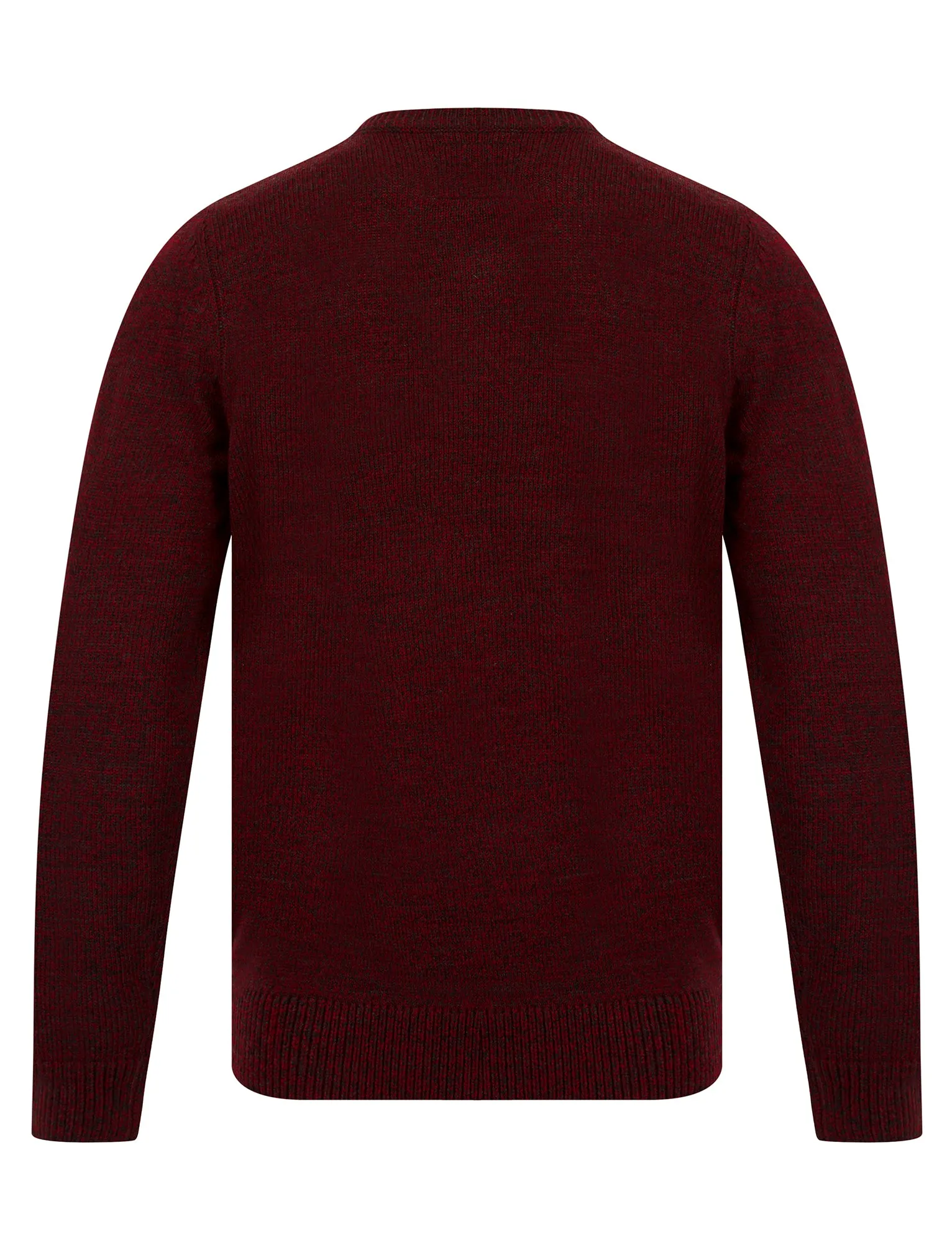 Men's Deerer Motif Novelty Christmas Jumper in Christmas Red / Charcoal Twist - Merry Christmas sold by Tokyo Laundry product image thumbnail 2