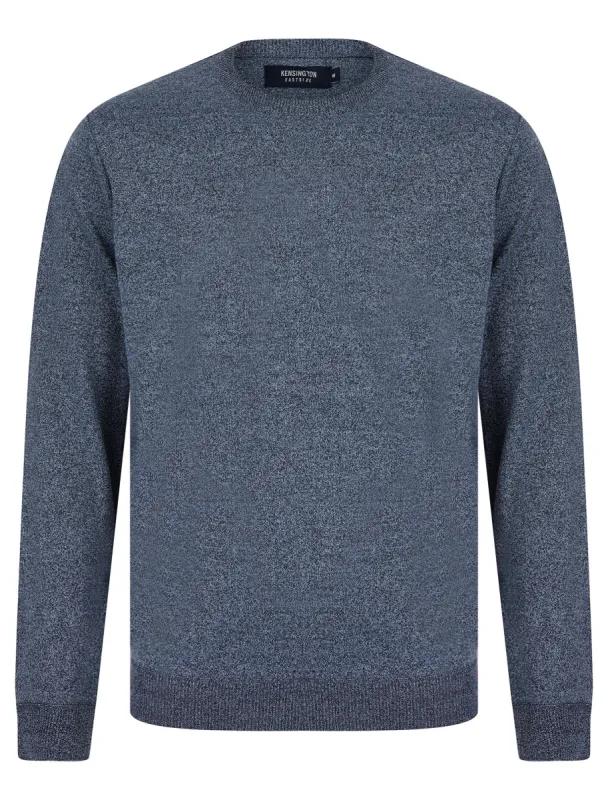 Barney 2 Crew Neck Birdseye Pique Jumper in Grey - Kensington Eastside sold by Tokyo Laundry