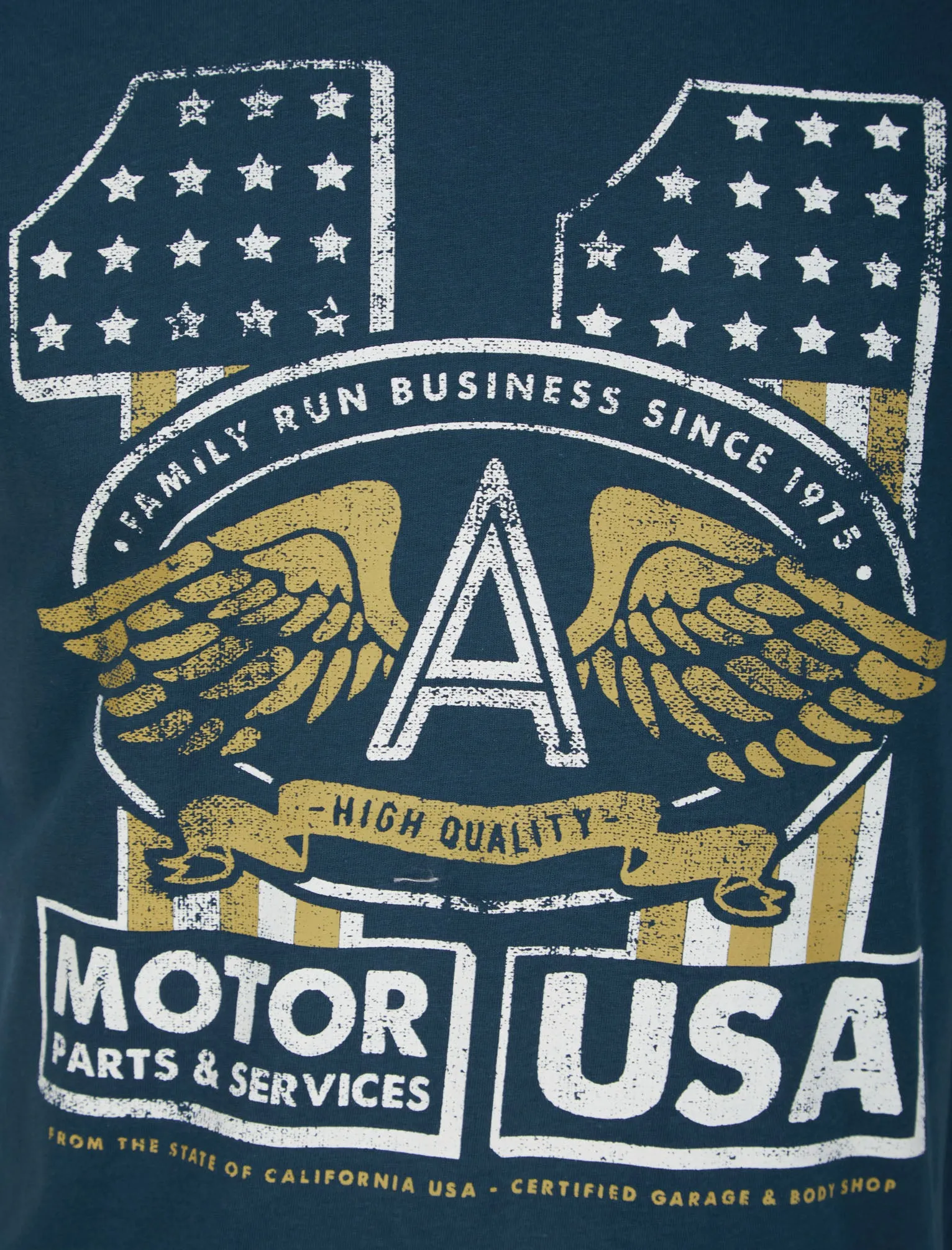 Motor 11 Motif Cotton Jersey T-Shirt in Insignia Blue - South Shore sold by Tokyo Laundry product image thumbnail 3
