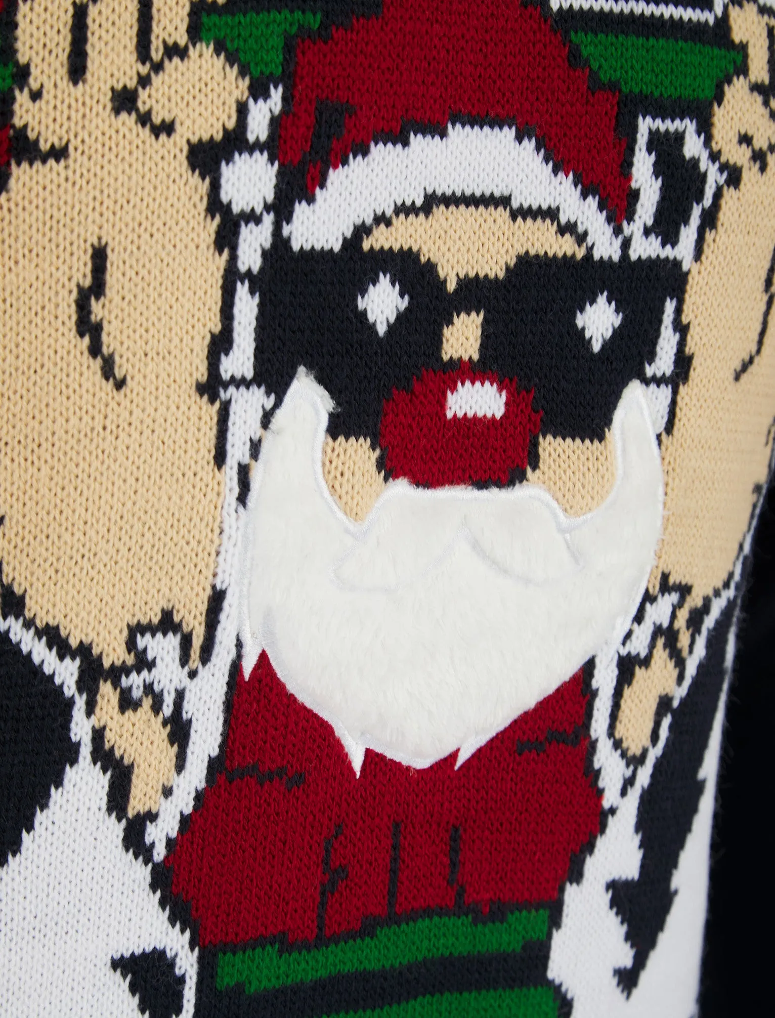 Men's Ho Ho Ho It Motif Novelty Knitted Christmas Jumper in Ink - Merry Christmas sold by Tokyo Laundry product image thumbnail 3
