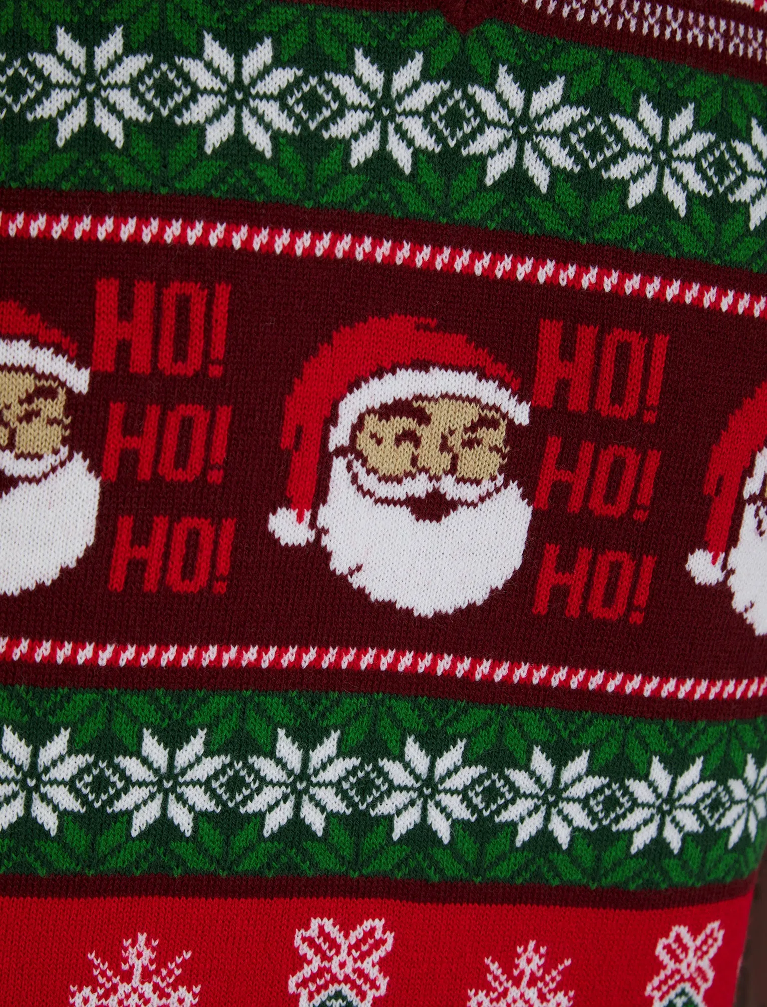 Men's Candy Tree Motif Novelty Knitted Christmas V-Neck Sleeveless Tank Top in Claret - Merry Christmas sold by Tokyo Laundry product image thumbnail 3