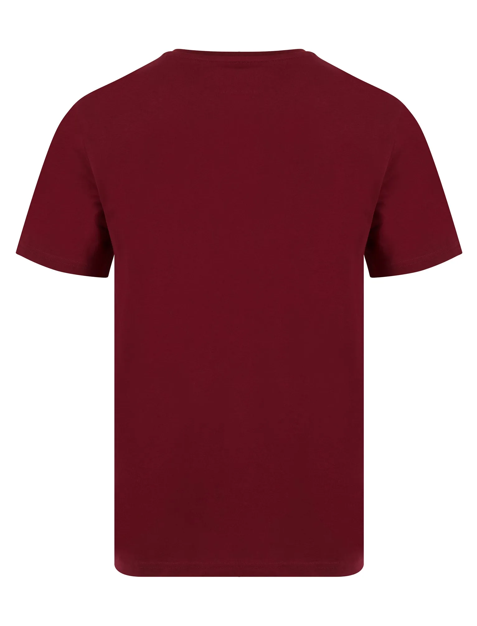 Men's Snowflake Reindeer Motif Novelty Cotton Christmas T-Shirt in Cabernet - Merry Christmas sold by Tokyo Laundry product image thumbnail 2