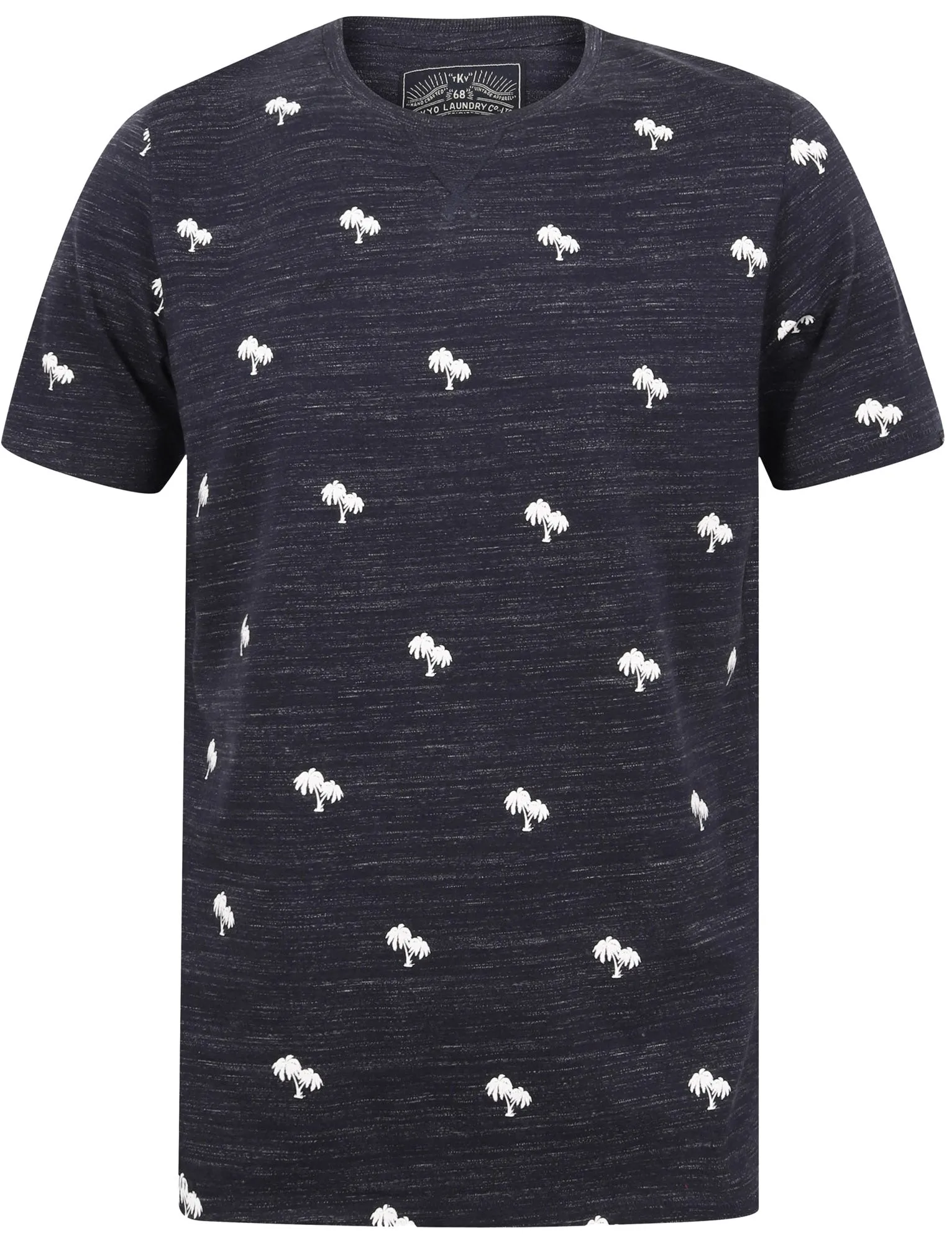 Maui Palm Print Cotton Jersey T-Shirt In Iris Navy - Tokyo Laundry sold by Tokyo Laundry product image thumbnail 2