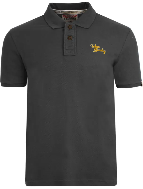 Penn State Polo Shirt in Charcoal Marl - Tokyo Laundry sold by Tokyo Laundry