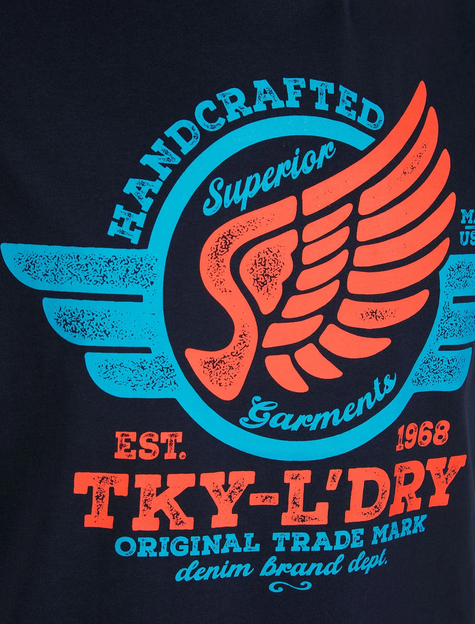 Hampson Motif Cotton Jersey T-Shirt in Sky Captain Navy - Tokyo Laundry sold by Tokyo Laundry product image thumbnail 3