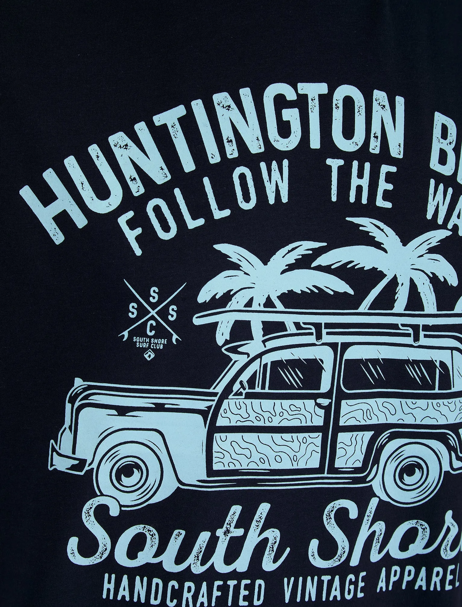 Colwell Motif Cotton Jersey T-Shirt in Sky Captain Navy - South Shore sold by Tokyo Laundry product image thumbnail 3