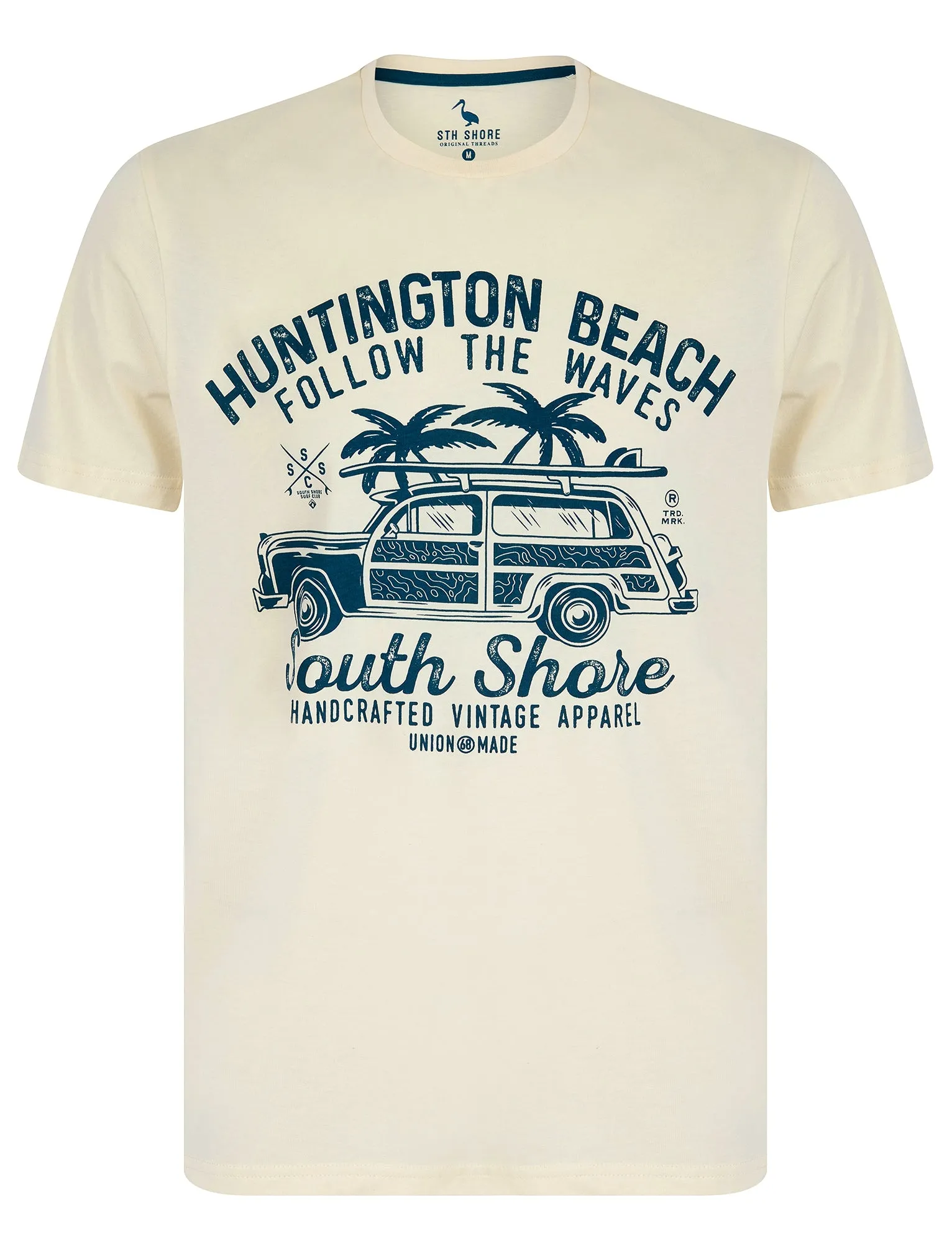 Colwell Motif Cotton Jersey T-Shirt in Marshmallow White - South Shore sold by Tokyo Laundry