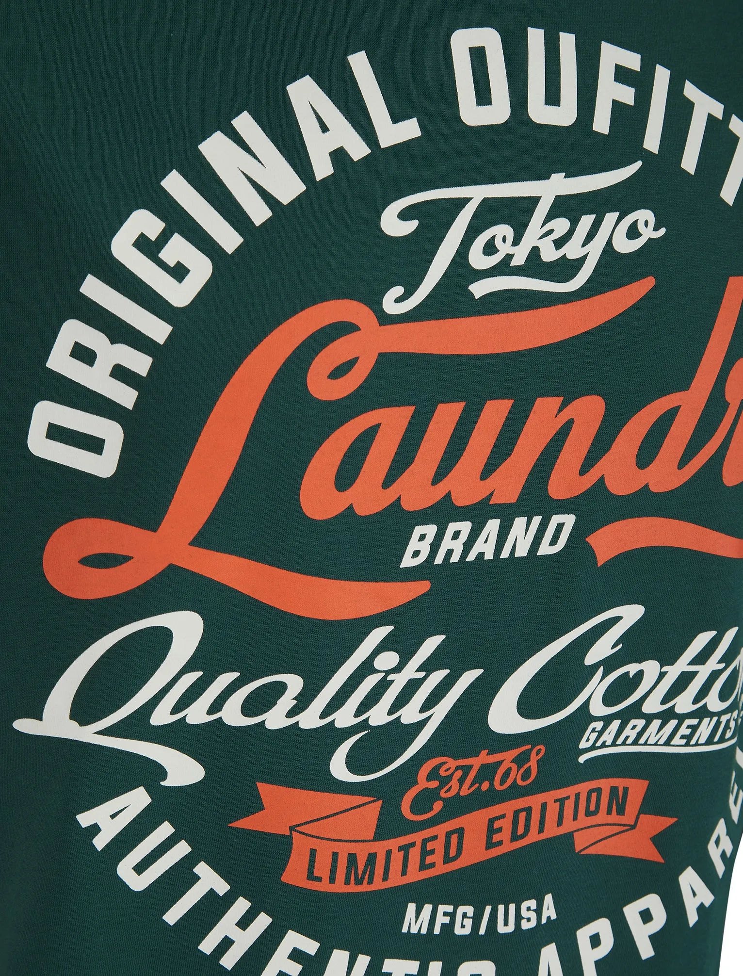 Bruton Vintage Retro Motif Cotton Jersey T-Shirt in Botanical Garden - Tokyo Laundry sold by Tokyo Laundry product image thumbnail 3