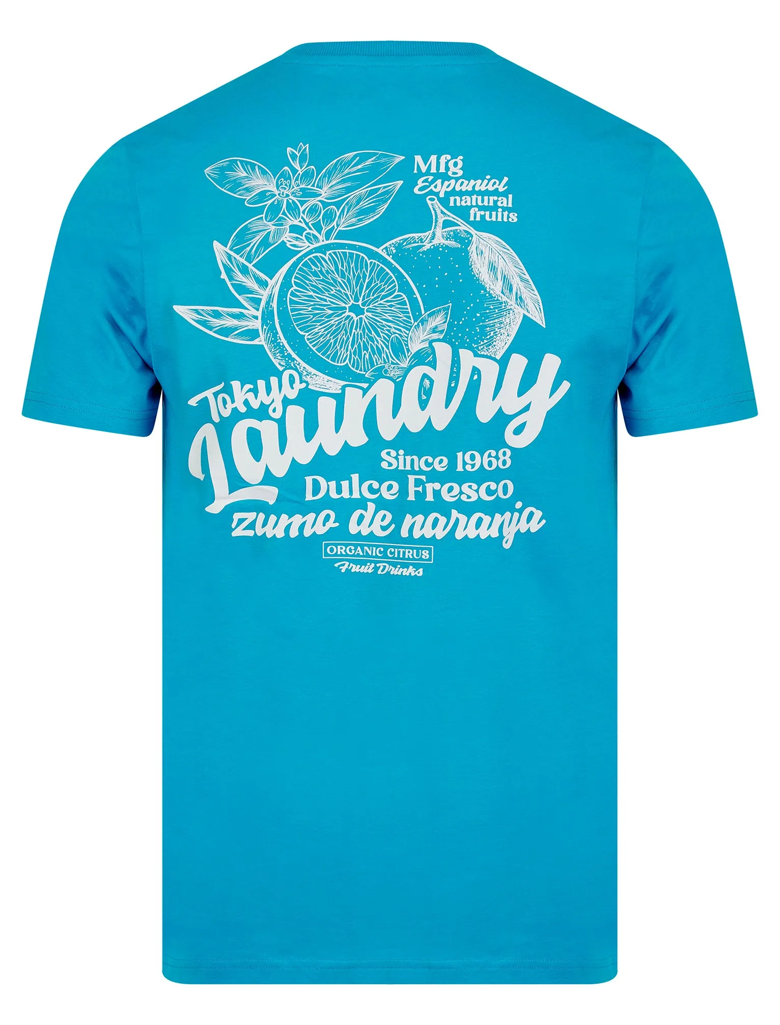 Arlington Vintage Retro Reverse Print Cotton Jersey T-Shirt in Hawaiian Ocean - Tokyo Laundry sold by Tokyo Laundry product image thumbnail 3