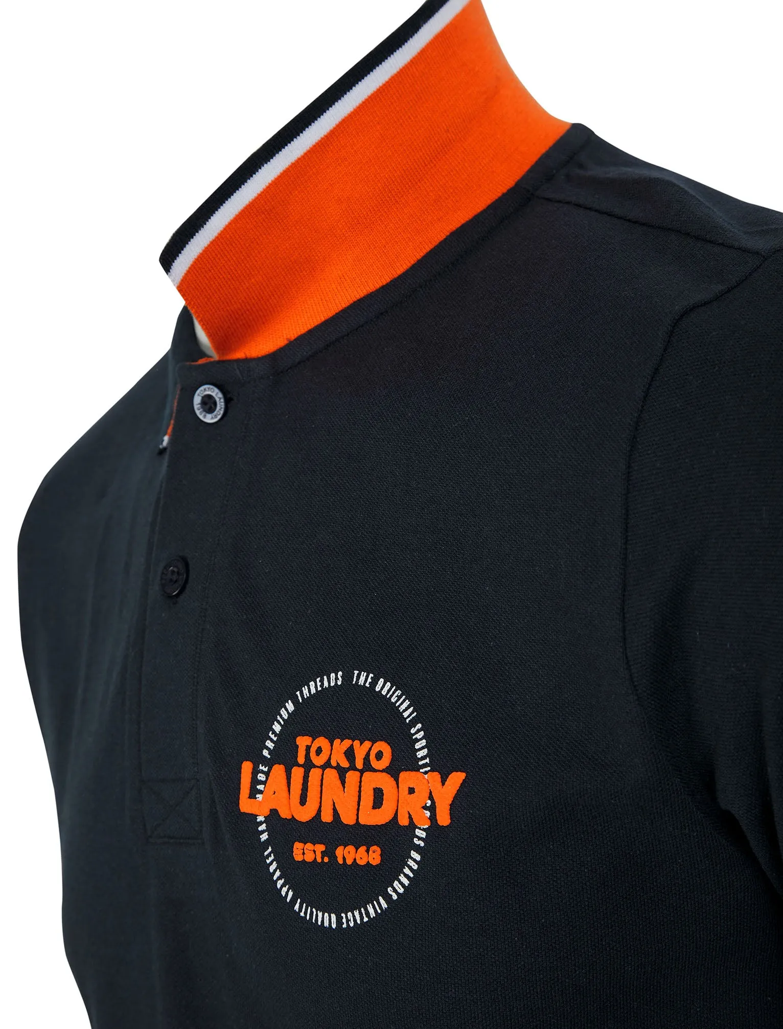 Kairo Cotton Pique Polo Shirt in Sky Captain Navy - Tokyo Laundry sold by Tokyo Laundry product image thumbnail 3