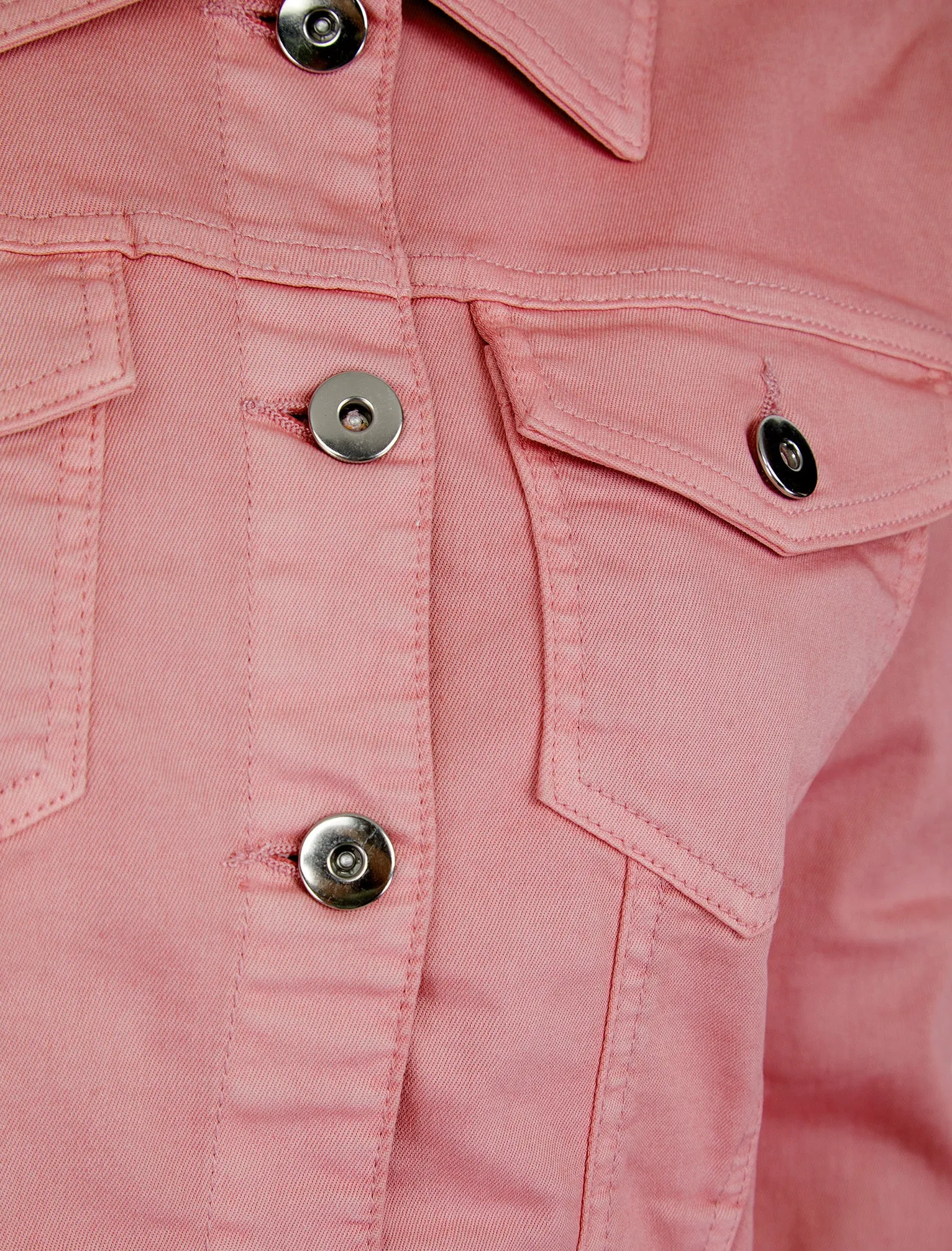 Feather Women's Stretch Cotton Denim Jacket in Zephyr Pink - Amara Reya sold by Tokyo Laundry product image thumbnail 3