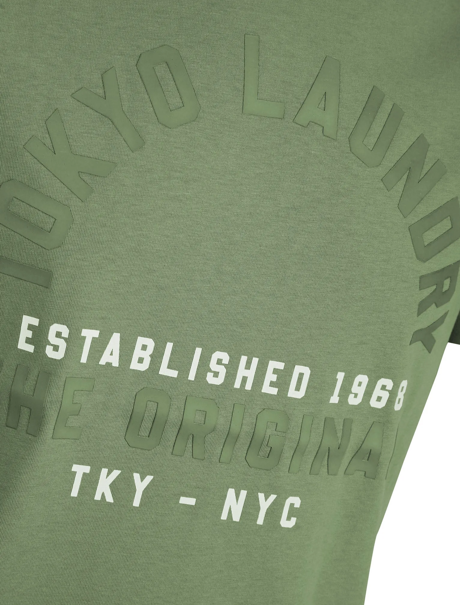 Lewes Vintage Retro Motif Cotton Jersey T-Shirt in Sea Spray Green - Tokyo Laundry sold by Tokyo Laundry product image thumbnail 3