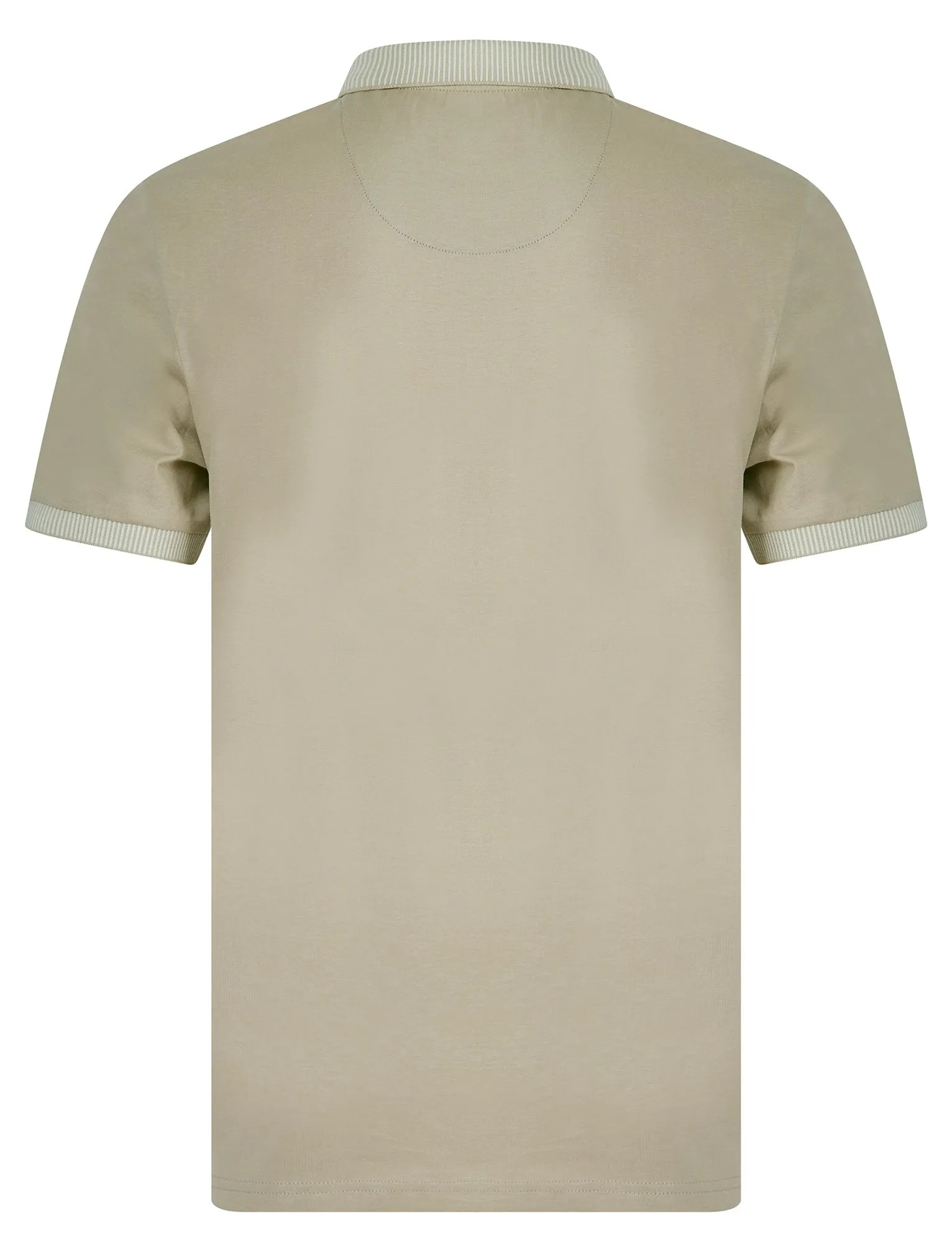 Yerwood Cotton Jersey Polo Shirt with Zip Fasten Collar in Silver Lining - Kensington Eastside sold by Tokyo Laundry product image thumbnail 2