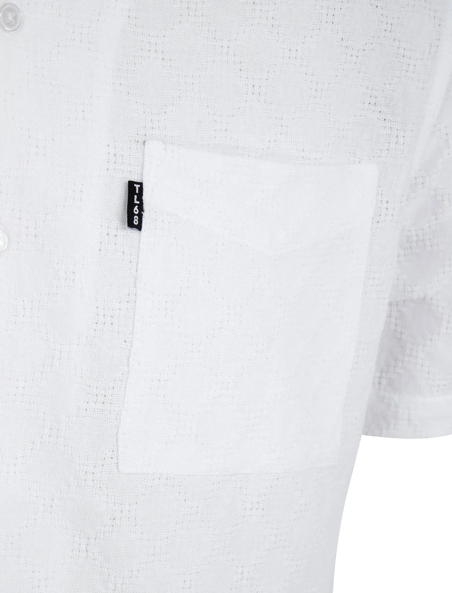 Alvaro Lightweight Cotton Short Sleeve Cuban Collar Summer Shirt in Snow White - Tokyo Laundry sold by Tokyo Laundry product image thumbnail 3