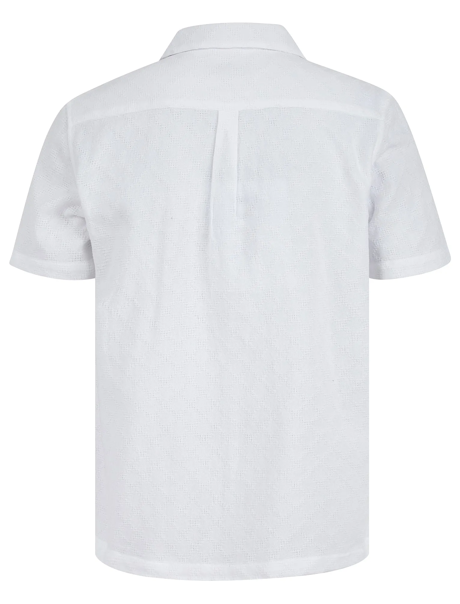 Alvaro Lightweight Cotton Short Sleeve Cuban Collar Summer Shirt in Snow White - Tokyo Laundry sold by Tokyo Laundry product image thumbnail 2