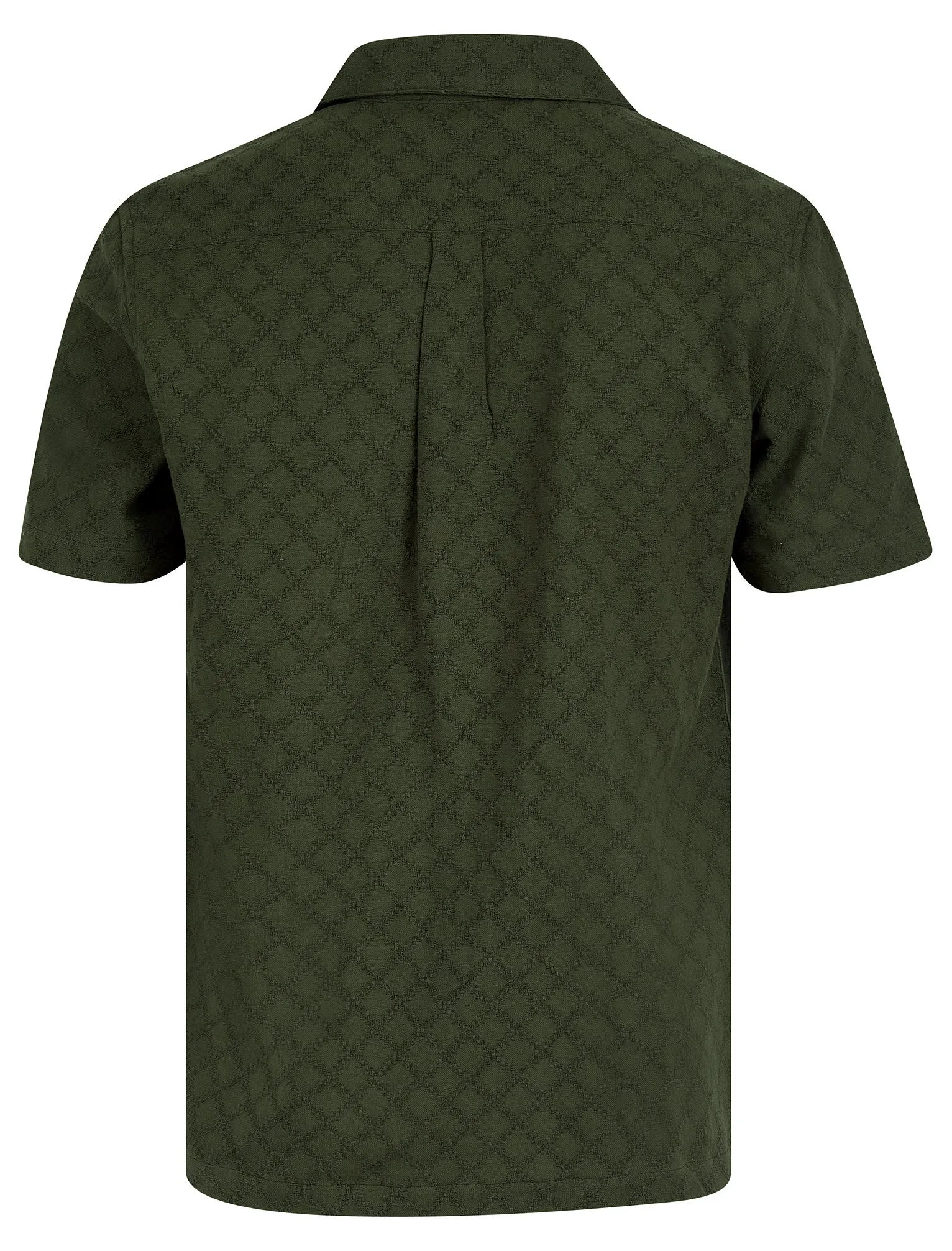 Alvaro Lightweight Cotton Short Sleeve Cuban Collar Summer Shirt in Grape Leaf - Tokyo Laundry sold by Tokyo Laundry product image thumbnail 2