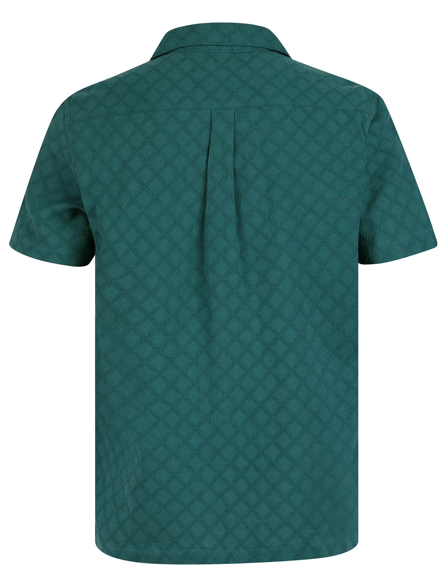 Alvaro Lightweight Cotton Short Sleeve Cuban Collar Summer Shirt in Teal - Tokyo Laundry sold by Tokyo Laundry product image thumbnail 2