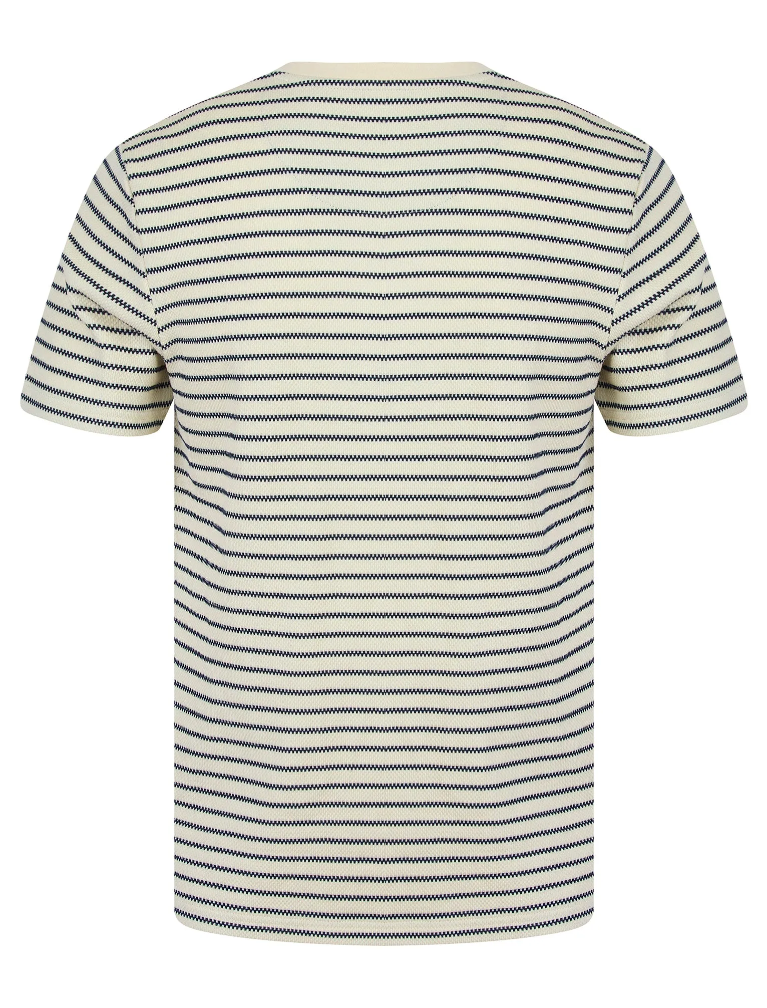 Wishford Stretch Cotton Striped Crew Neck T-Shirt in Jet Stream White - Kensington Eastside sold by Tokyo Laundry product image thumbnail 2