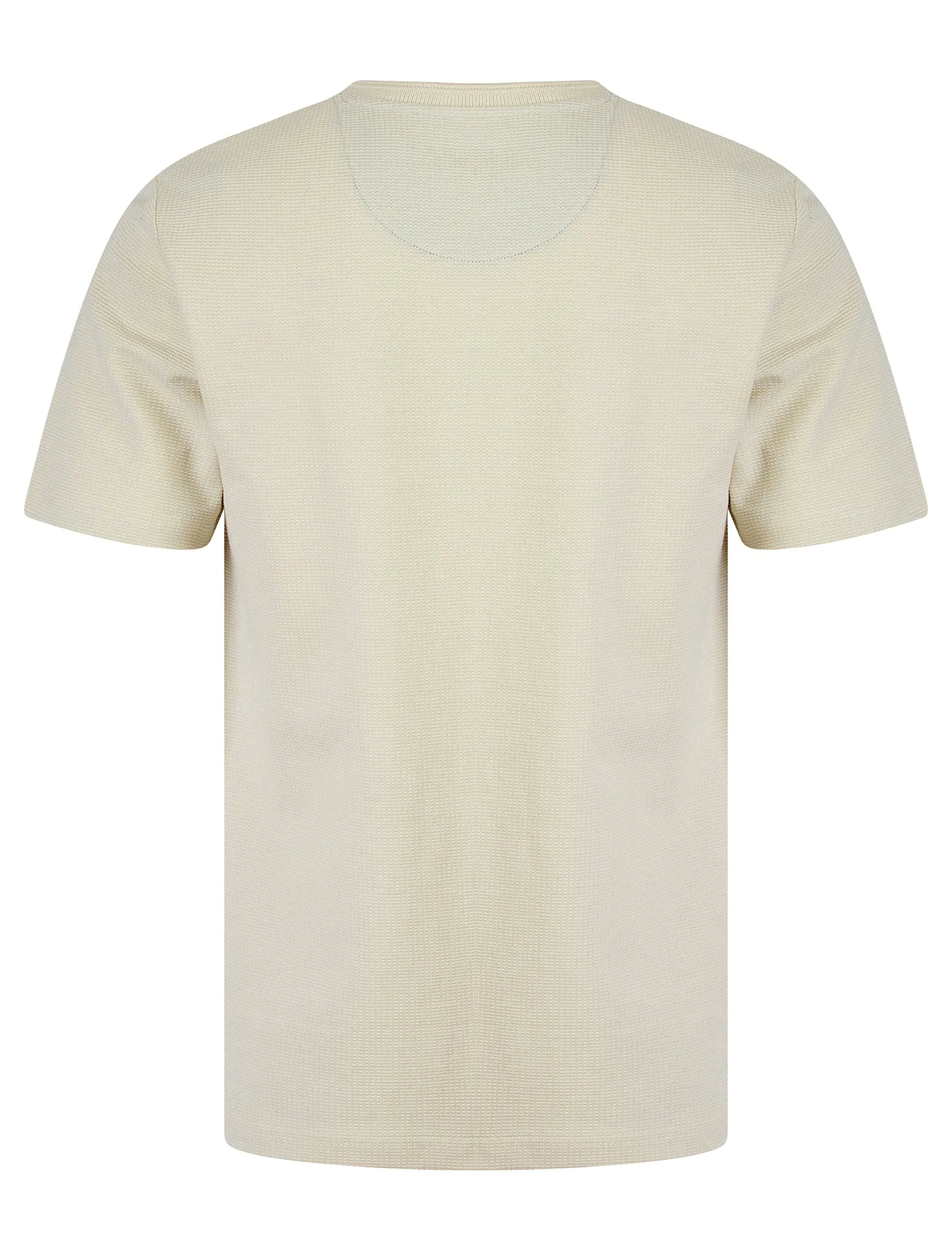 West Stretch Cotton Jacquard Weave Crew Neck T-Shirt in Jet Stream White - Kensington Eastside sold by Tokyo Laundry product image thumbnail 2
