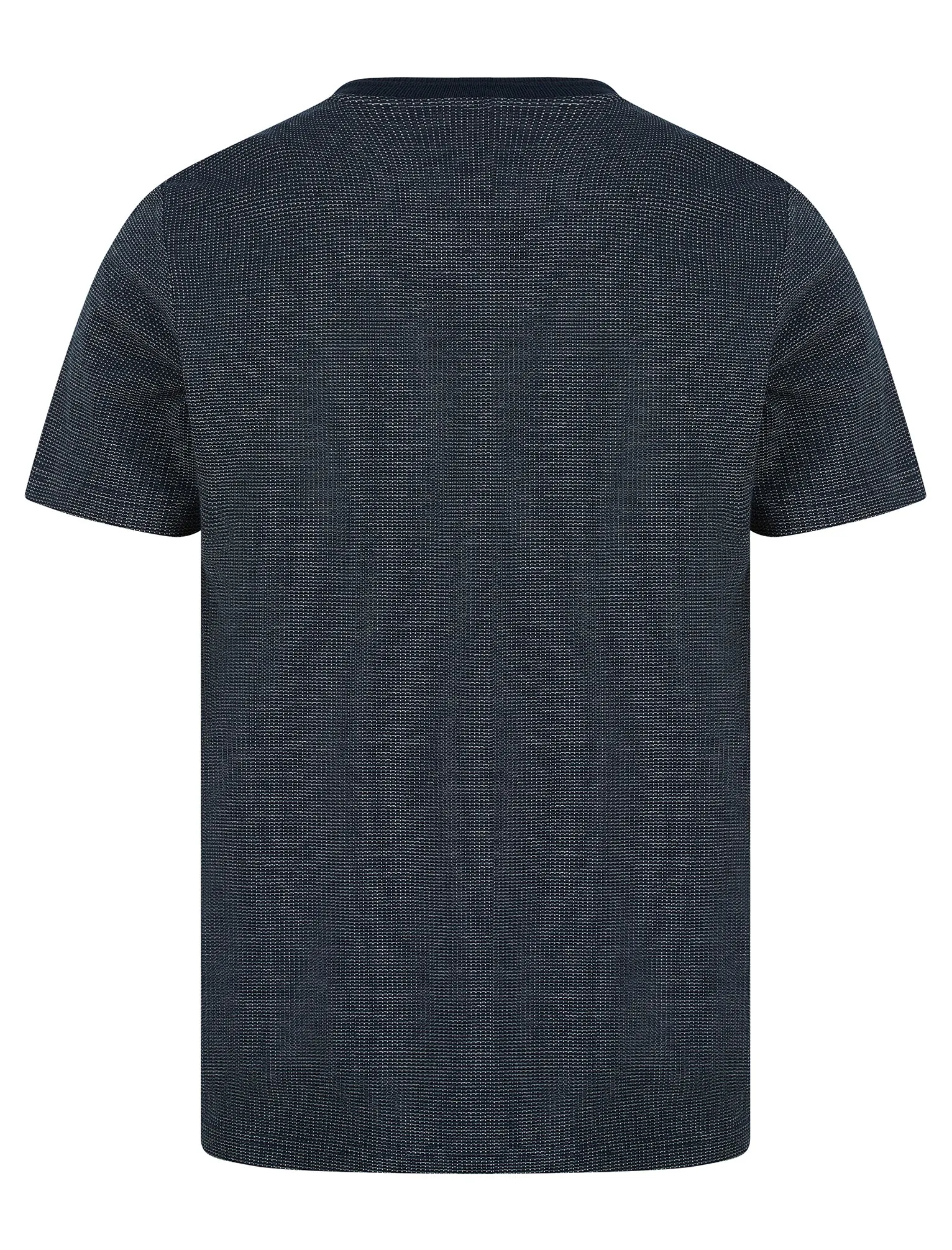 West Stretch Cotton Jacquard Weave Crew Neck T-Shirt in Sky Captain Navy - Kensington Eastside sold by Tokyo Laundry product image thumbnail 2