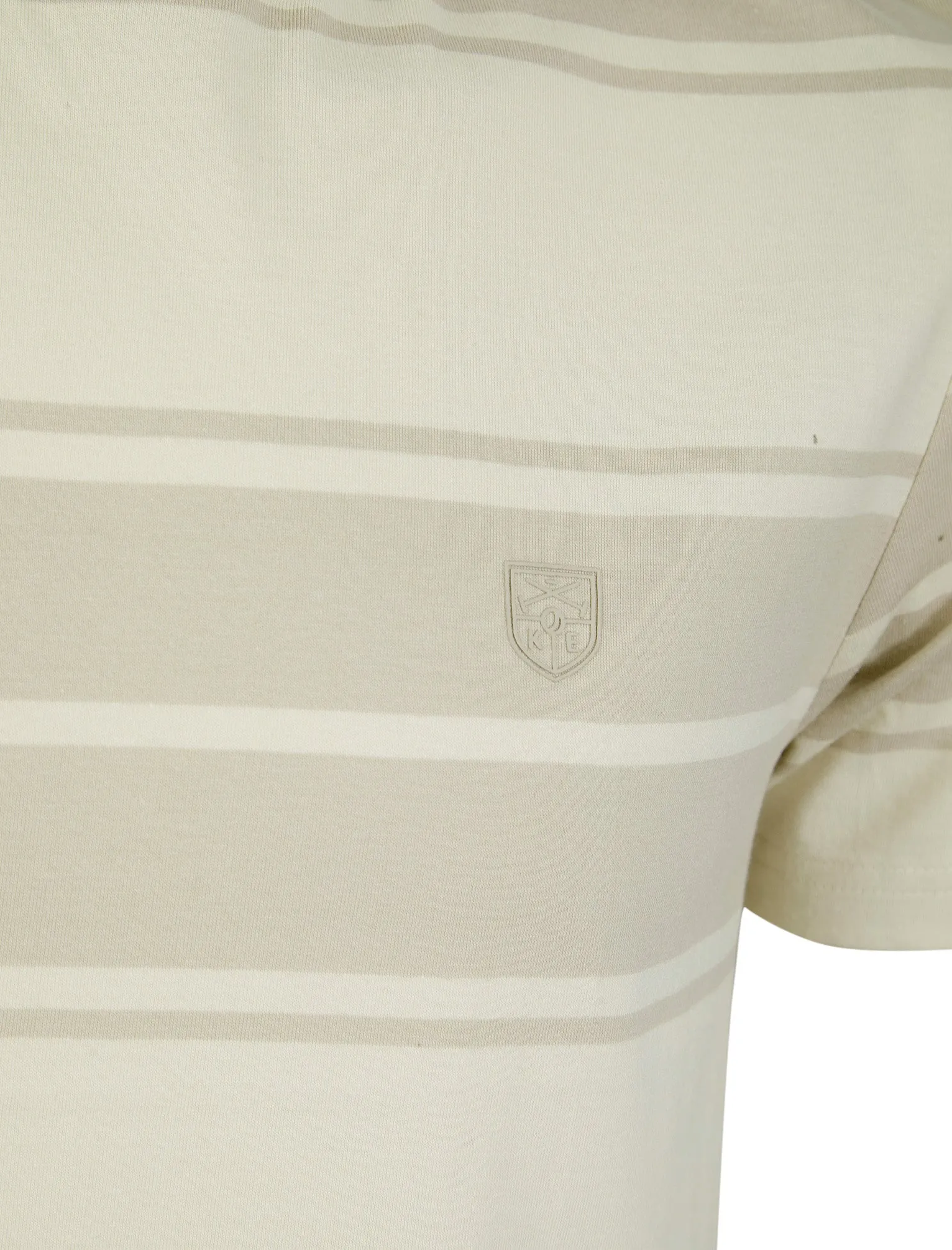 Whitecross Striped Cotton Jersey Crew Neck T-Shirt in Silver Lining - Kensington Eastside sold by Tokyo Laundry product image thumbnail 3