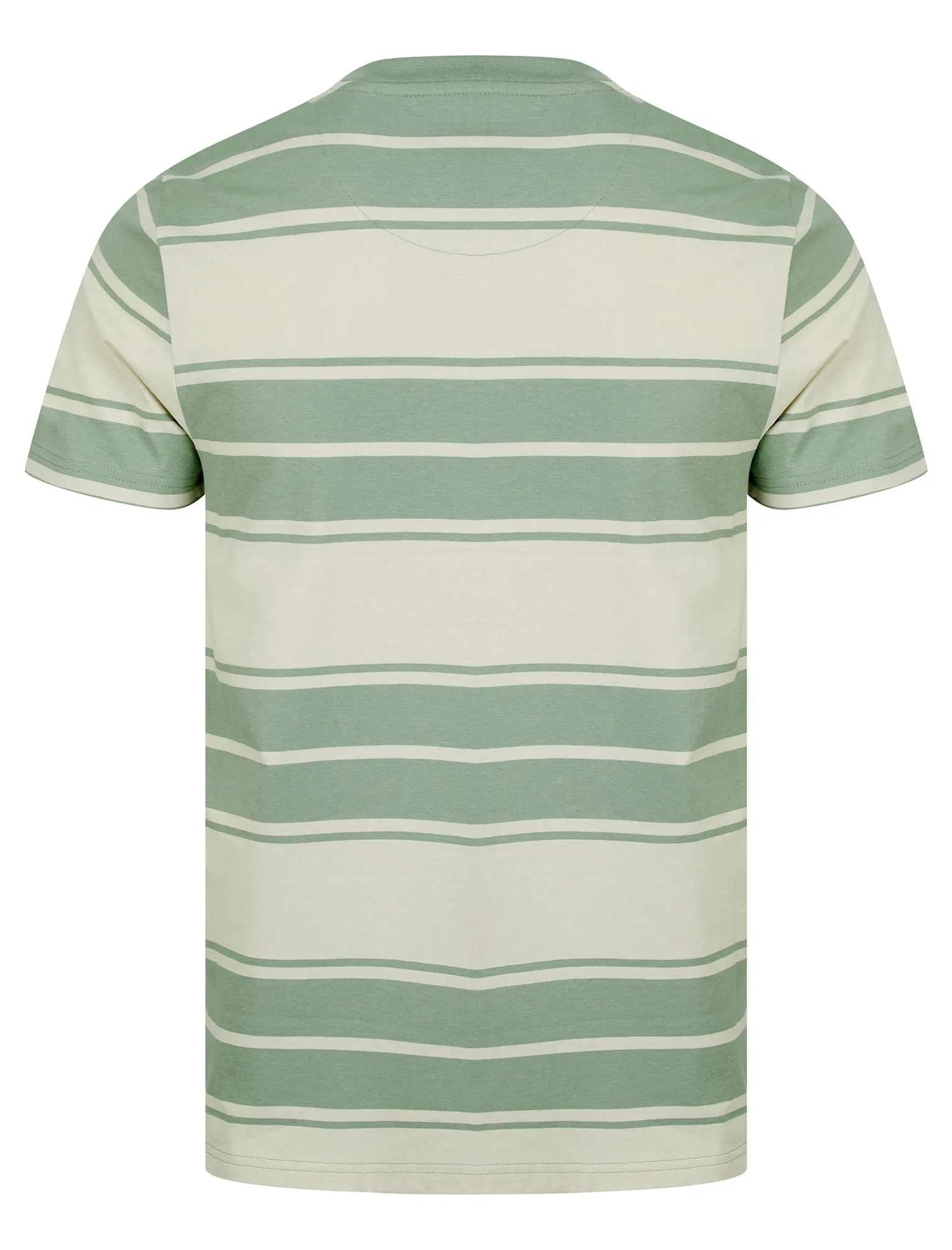 Whitecross Striped Cotton Jersey Crew Neck T-Shirt in Green Milieu - Kensington Eastside sold by Tokyo Laundry product image thumbnail 2