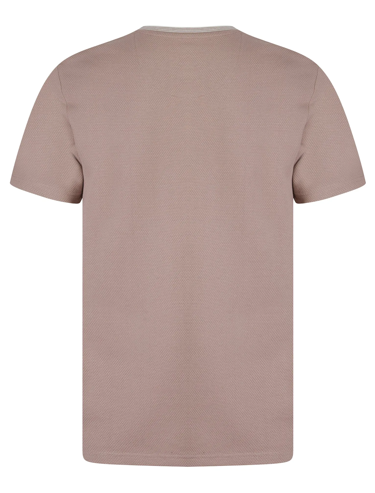 Winkley Cotton Rich Bubble Weave Texture Crew Neck Ringer T-Shirt in Blush Pink - Kensington Eastside sold by Tokyo Laundry product image thumbnail 2