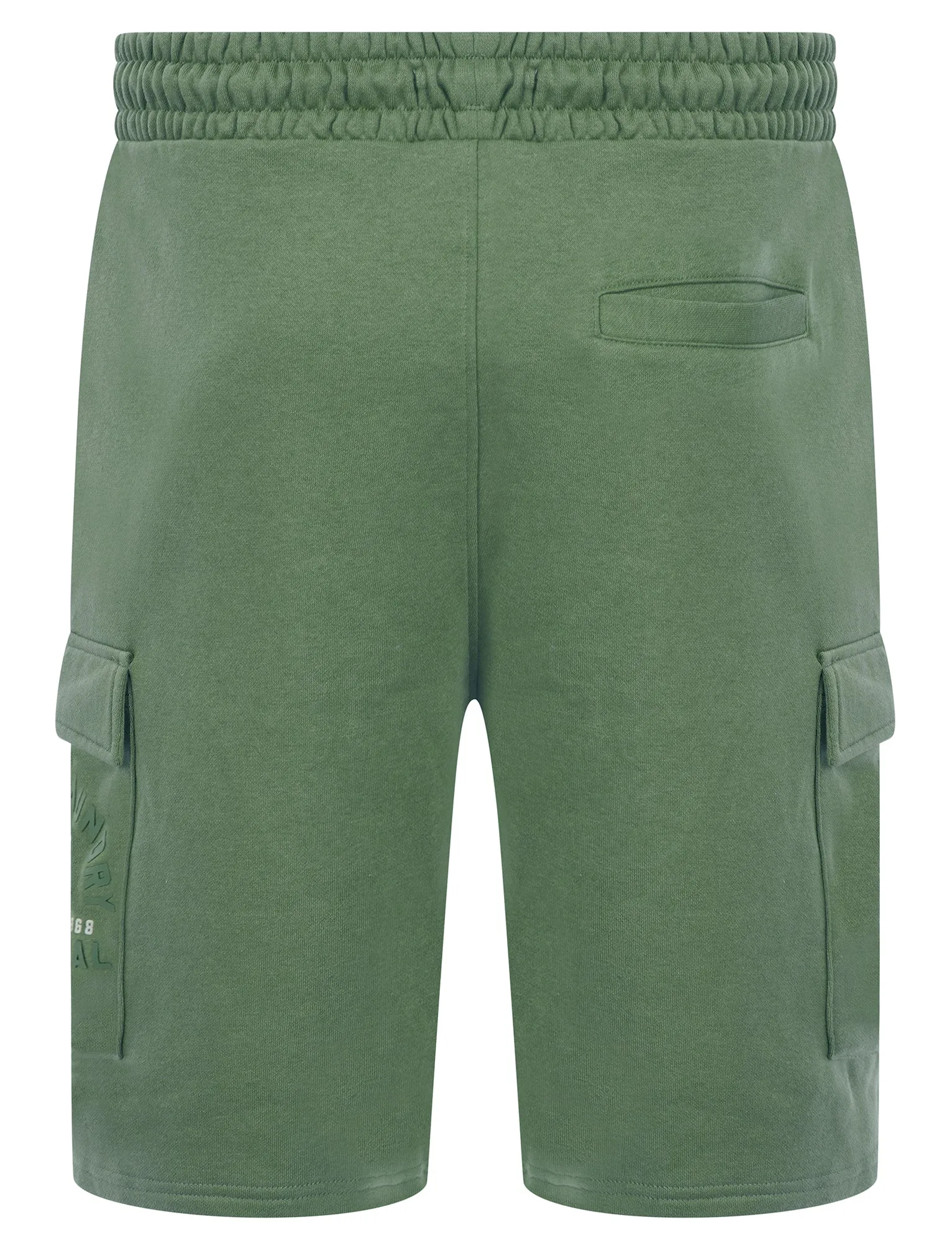 Lewes Multi-Pocket Brushback Fleece Jogger Cargo Shorts in Sea Spray Green - Tokyo Laundry sold by Tokyo Laundry product image thumbnail 3