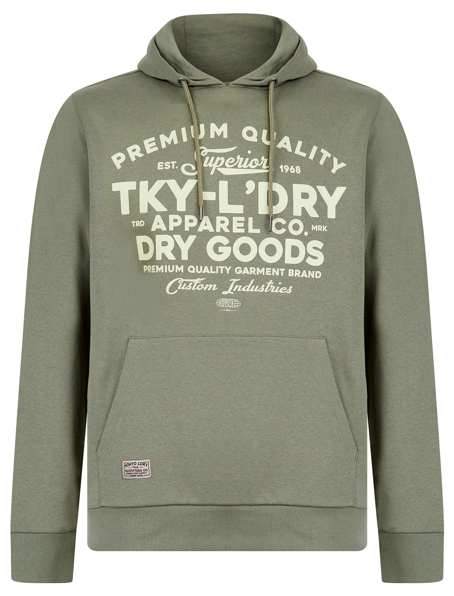 Skelton Graphic Motif Brushback Fleece Pullover Hoodie in Shadow Grey - Tokyo Laundry sold by Tokyo Laundry