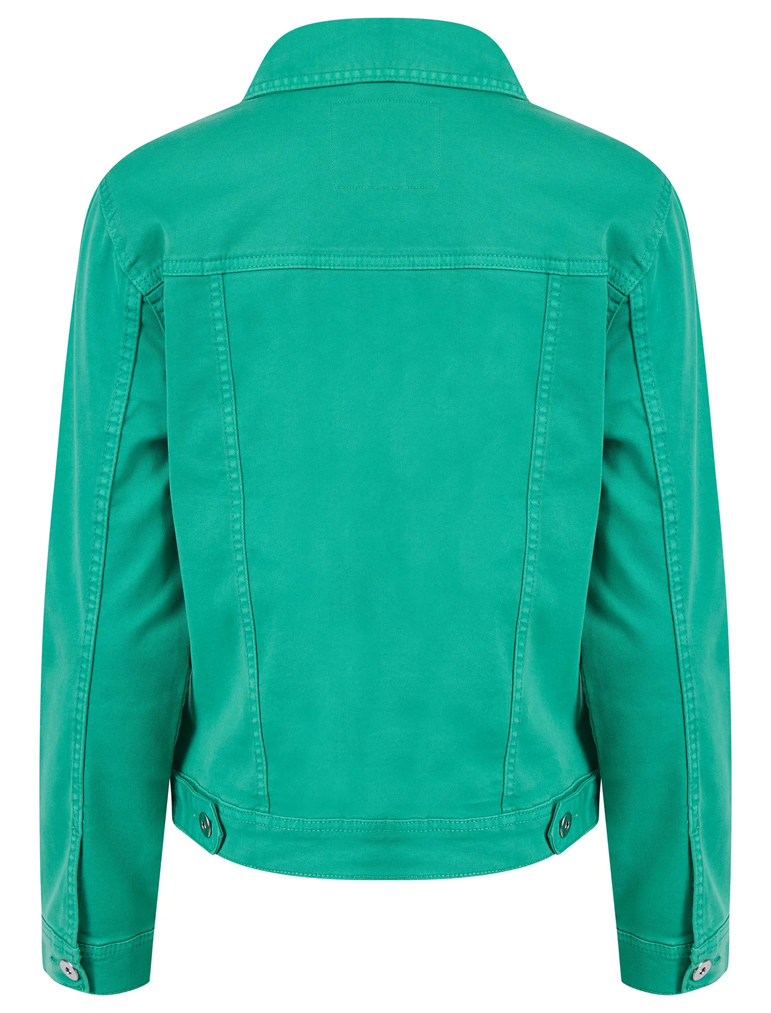 Feather Women's Stretch Cotton Denim Jacket in Ocean Green - Amara Reya sold by Tokyo Laundry product image thumbnail 2