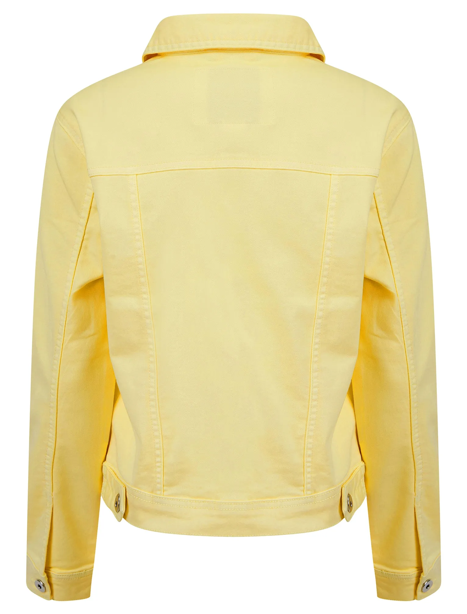 Feather Women's Stretch Cotton Denim Jacket in Pale Lemon - Amara Reya sold by Tokyo Laundry product image thumbnail 2